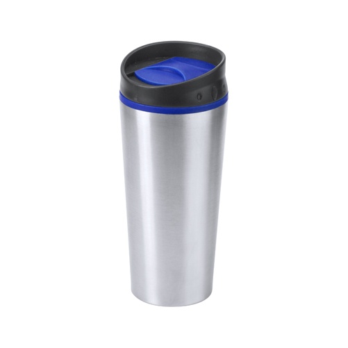Logo trade promotional giveaway photo of: thermo mug AP781393-06 blue