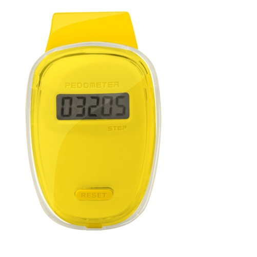 Logotrade promotional item image of: pedometer yellow