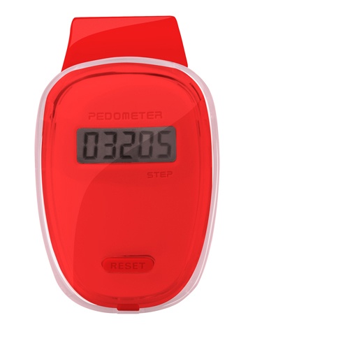Logo trade promotional products picture of: pedometer AP741989-05 red
