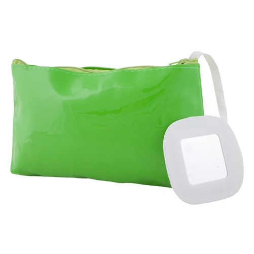 Logo trade promotional merchandise photo of: cosmetic bag AP791458-07 green