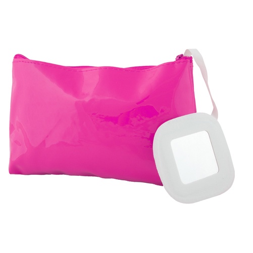 Logo trade corporate gifts image of: cosmetic bag AP791458-25 pink