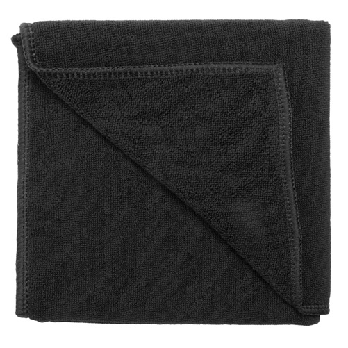 Logo trade corporate gift photo of: Microfiber towel Kotto, black