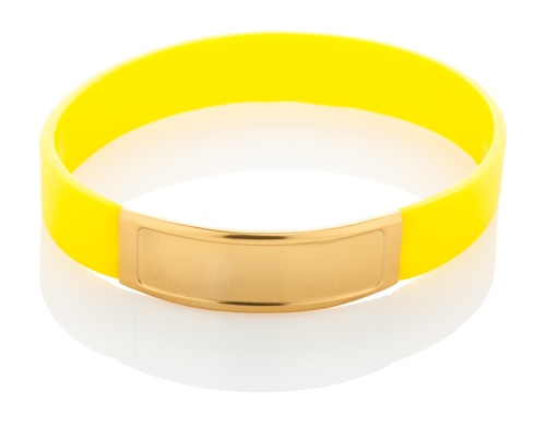 Logo trade promotional gifts image of: Wristband AP809393-02, yellow