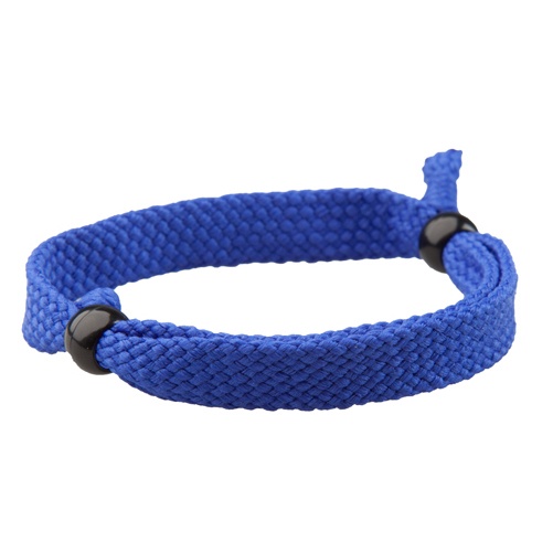 Logo trade promotional items picture of: Textile bracelet, blue