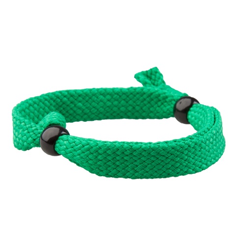 Logo trade promotional product photo of: Textile bracelet, green
