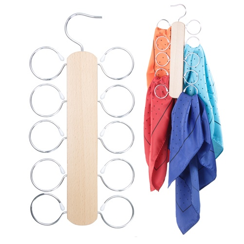 Logotrade promotional item picture of: Wooden scarf holder