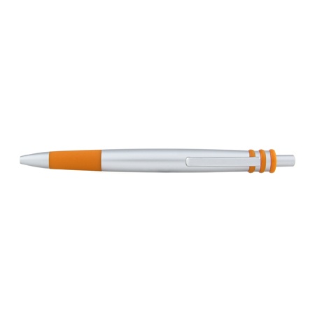Logo trade corporate gift photo of: Plastic ball pen 'Mansfield' orange, Orange