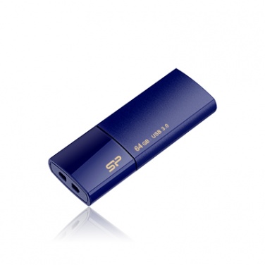Logo trade promotional gift photo of: Pendrive Silicon Power 3.0 Blaze B05, blue