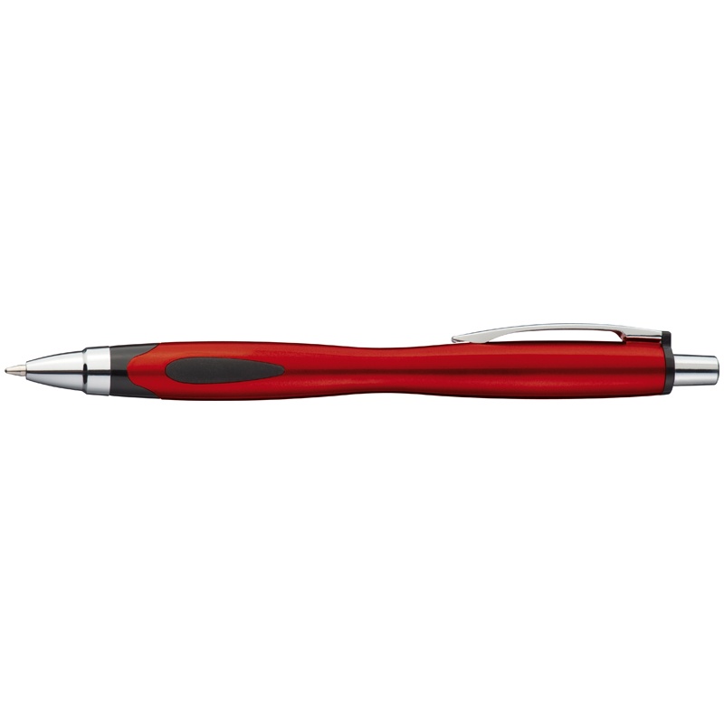 Logotrade advertising products photo of: Plastic ball pen LUENA, red