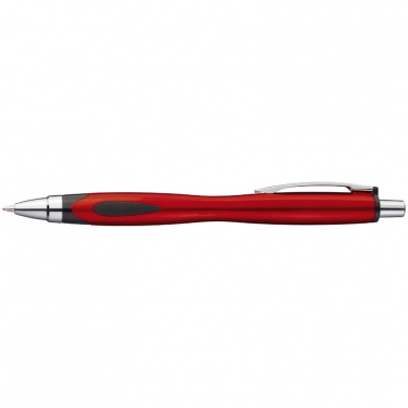 Logo trade promotional items image of: Plastic ball pen LUENA, red