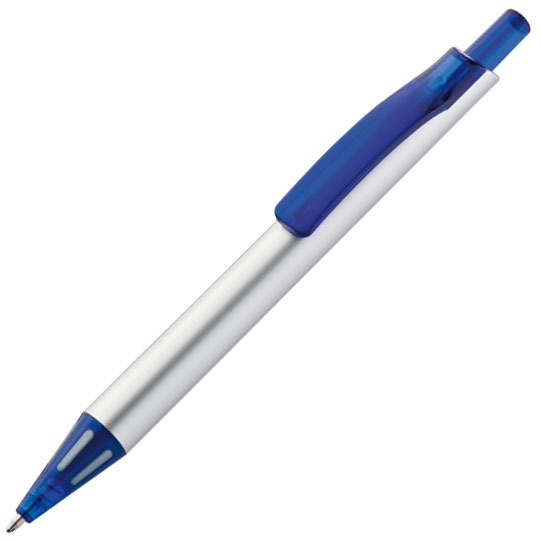 Logo trade promotional item photo of: Ball pen 'Wessex', blue