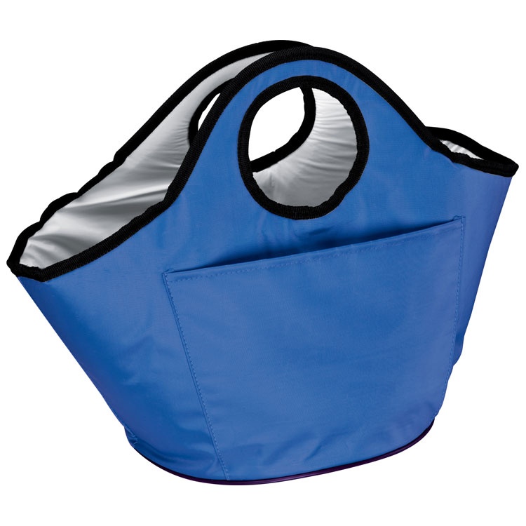 Logo trade business gift photo of: Cooling bag 'Stralsund', blue