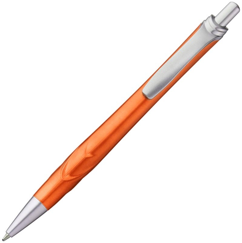 Logo trade corporate gifts picture of: Plastic ball pen 'ans', orange