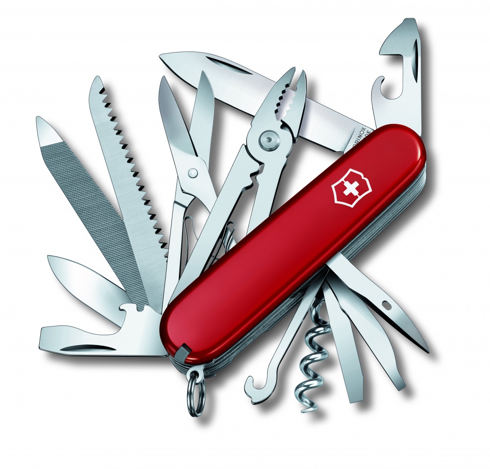 Logo trade promotional giveaways picture of: Handyman multitool, red