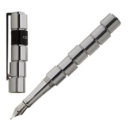 Logo trade promotional giveaways picture of: Fountain pen Excentric, grey