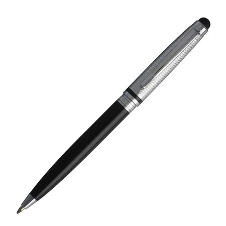 Logo trade promotional gifts picture of: Ballpoint pen Treillis pad, grey