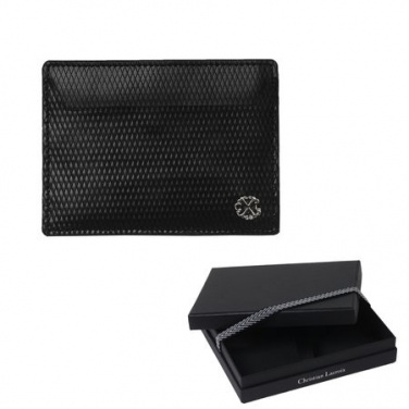 Logo trade promotional items picture of: Card holder Rhombe, black