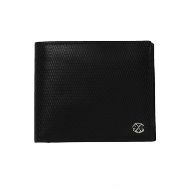 Logo trade corporate gifts picture of: Money wallet Rhombe, black