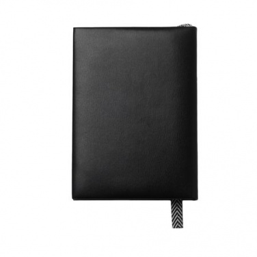 Logo trade promotional merchandise photo of: Note pad A6 Logotype, black
