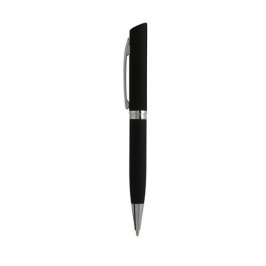 Logo trade promotional giveaway photo of: Ballpoint pen Soft, black