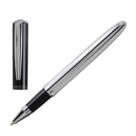 Logo trade promotional gift photo of: Rollerball pen Lodge, black