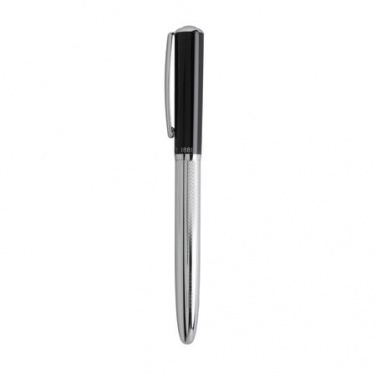 Logo trade corporate gifts image of: Rollerball pen Lodge, black