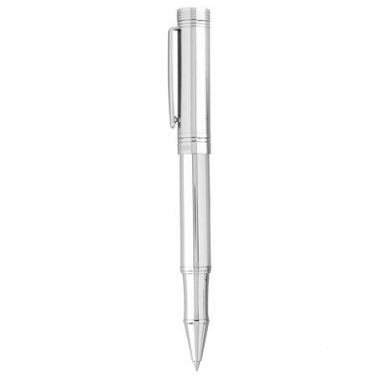 Logo trade promotional giveaways image of: Rollerball pen Zoom Silver
