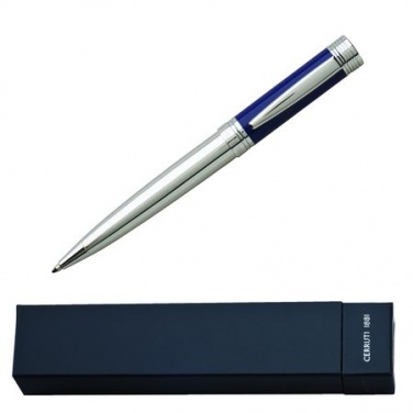 Logo trade promotional gifts image of: Ballpoint pen Zoom Azur, blue