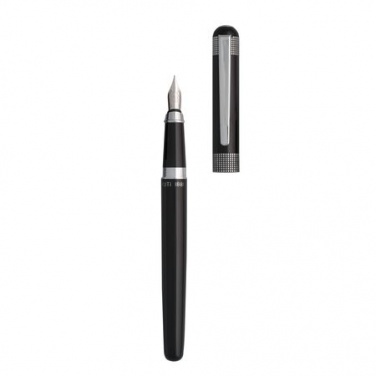 Logo trade promotional giveaways image of: Fountain pen Mesh, black
