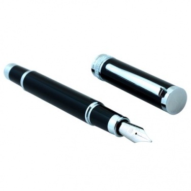 Logo trade advertising products image of: Fountain pen Focus, black