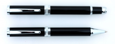 Logo trade promotional merchandise image of: Rollerball pen Focus, black