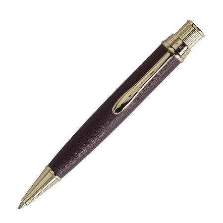 Logo trade promotional products picture of: Ballpoint pen Evidence Leather Burgundy