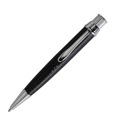 Logotrade promotional giveaways photo of: Ballpoint pen Evidence Leather Black