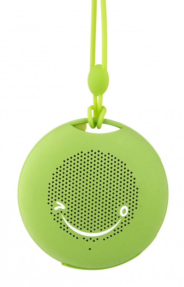 Logotrade promotional giveaway image of: Silicone mini speaker Bluetooth, green