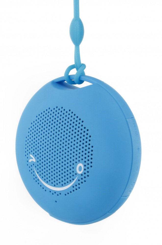 Logo trade promotional gifts picture of: Silicone mini speaker Bluetooth, blue