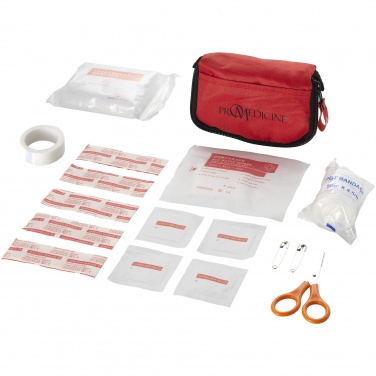 Logo trade promotional products image of: 20-piece first aid kit, red