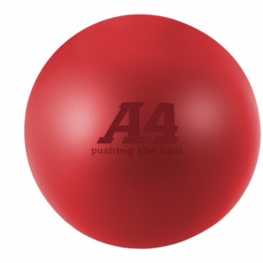 Logo trade corporate gifts image of: Cool round stress reliever, red