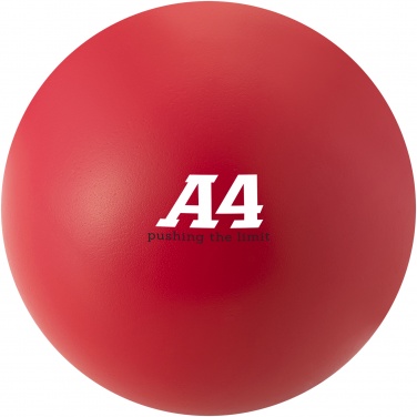 Logo trade business gift photo of: Cool round stress reliever, red