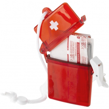 Logo trade corporate gift photo of: Haste 10-piece first aid kit, red