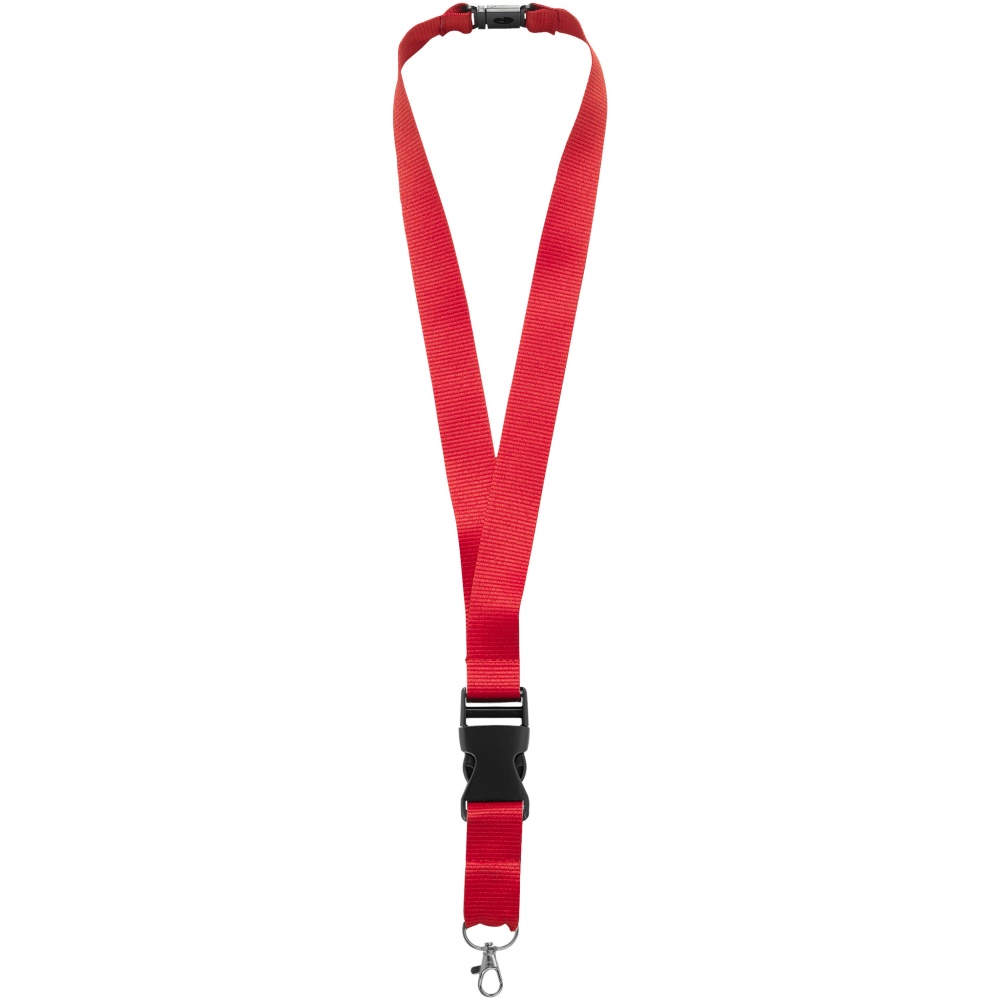 Logotrade business gift image of: Yogi lanyard with detachable buckle, red
