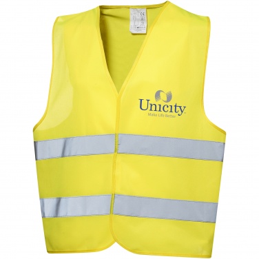 Logo trade promotional product photo of: Professional safety vest in pouch, yellow