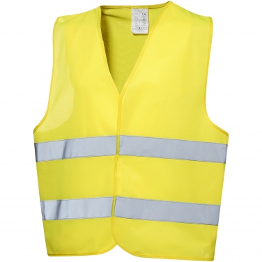 Logo trade promotional merchandise photo of: Professional safety vest in pouch, yellow
