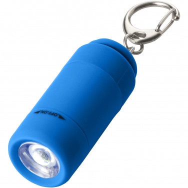 Logo trade promotional giveaways image of: Avior rechargeable USB key light, blue
