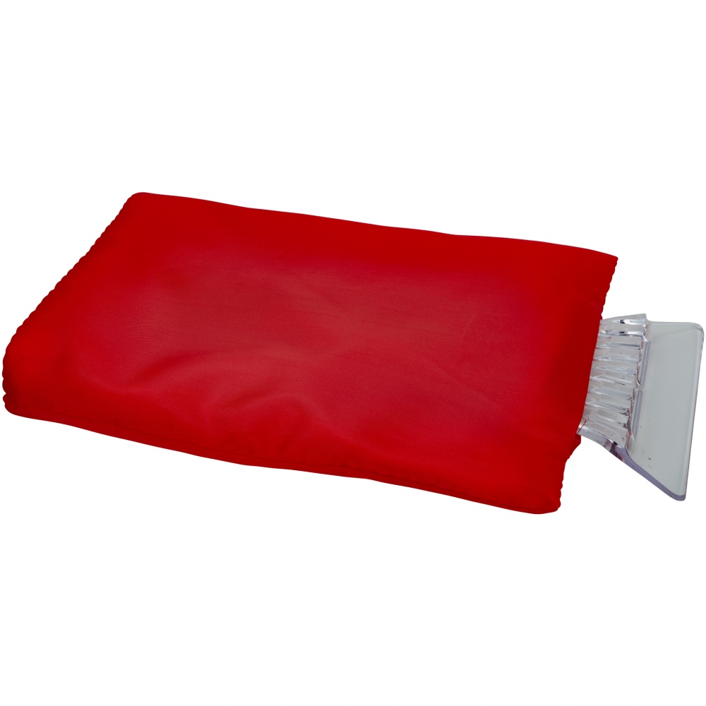 Logo trade promotional items image of: Colt Ice Scraper with Glove, red