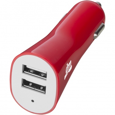Logotrade corporate gift picture of: Pole dual car adapter, red