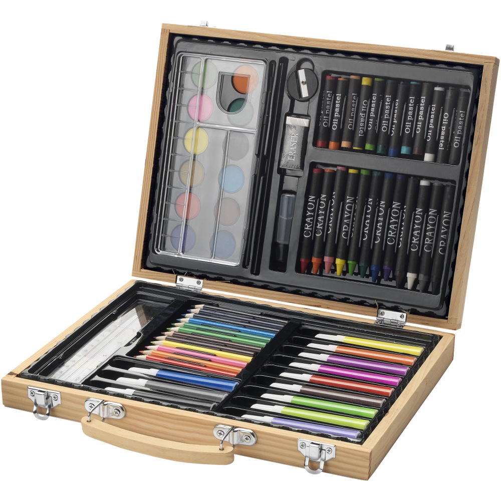 Logo trade corporate gifts image of: 67-piece colouring set