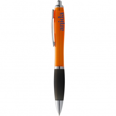 Logo trade promotional merchandise image of: Nash ballpoint pen, orange