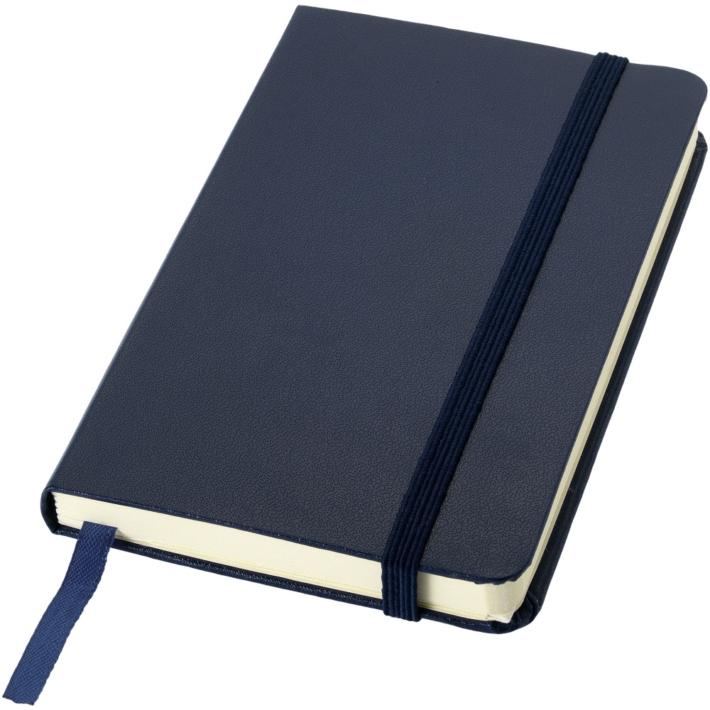 Logo trade promotional giveaways picture of: Classic pocket notebook, dark blue