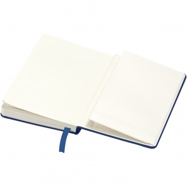Logo trade business gifts image of: Classic pocket notebook, dark blue