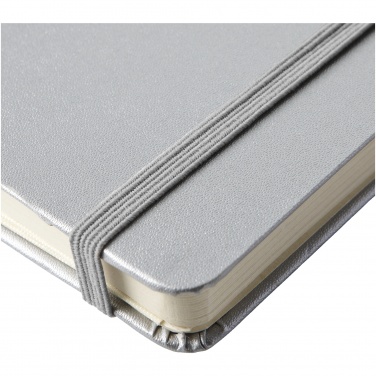 Logo trade promotional merchandise image of: Classic pocket notebook, gray